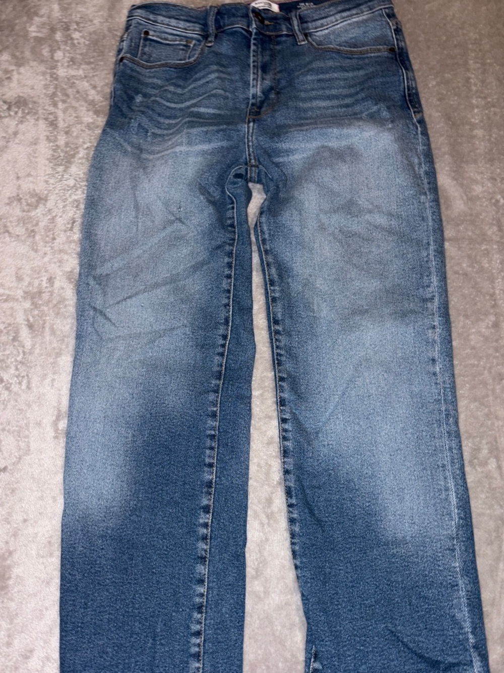 Kensie Medium Blue Women's Straight-Leg Jeans